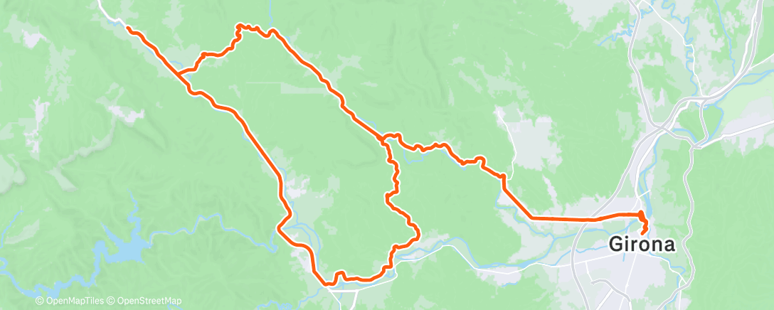 Map of the activity, Afternoon Ride