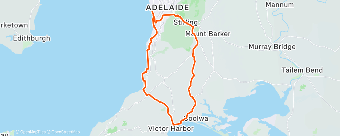 Map of the activity, Morning Ride