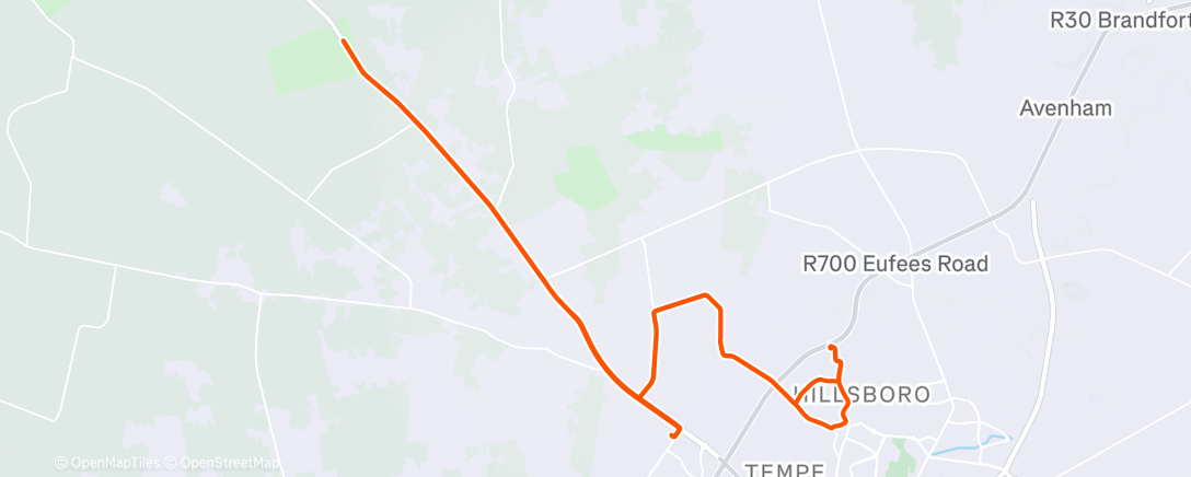 Map of the activity, Morning Ride