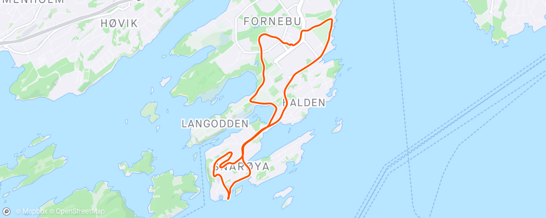 Map of the activity, Tuppen av Snarøya