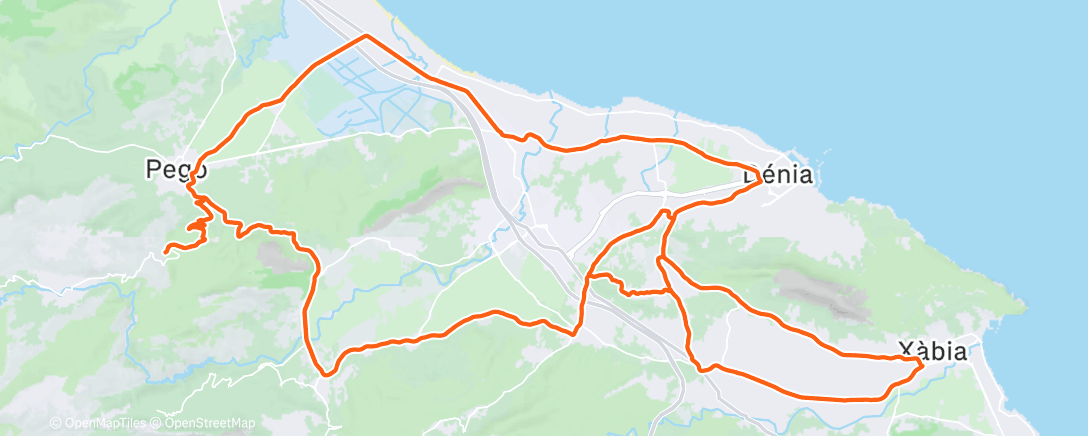 Mappa dell'attività Cycling