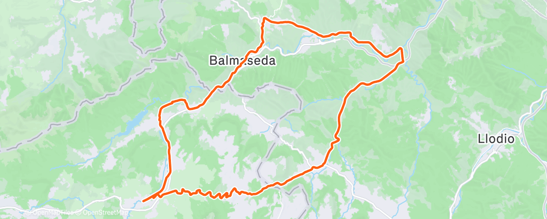 Map of the activity, Lunch Ride