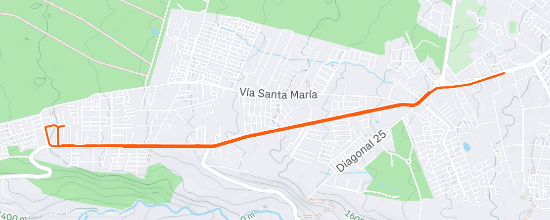 Map of the activity, Dia 136 - Trote suave Z1