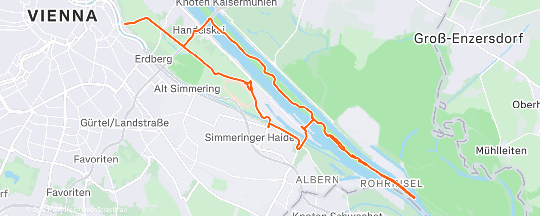 Map of the activity, Insel Gravel - snow edition