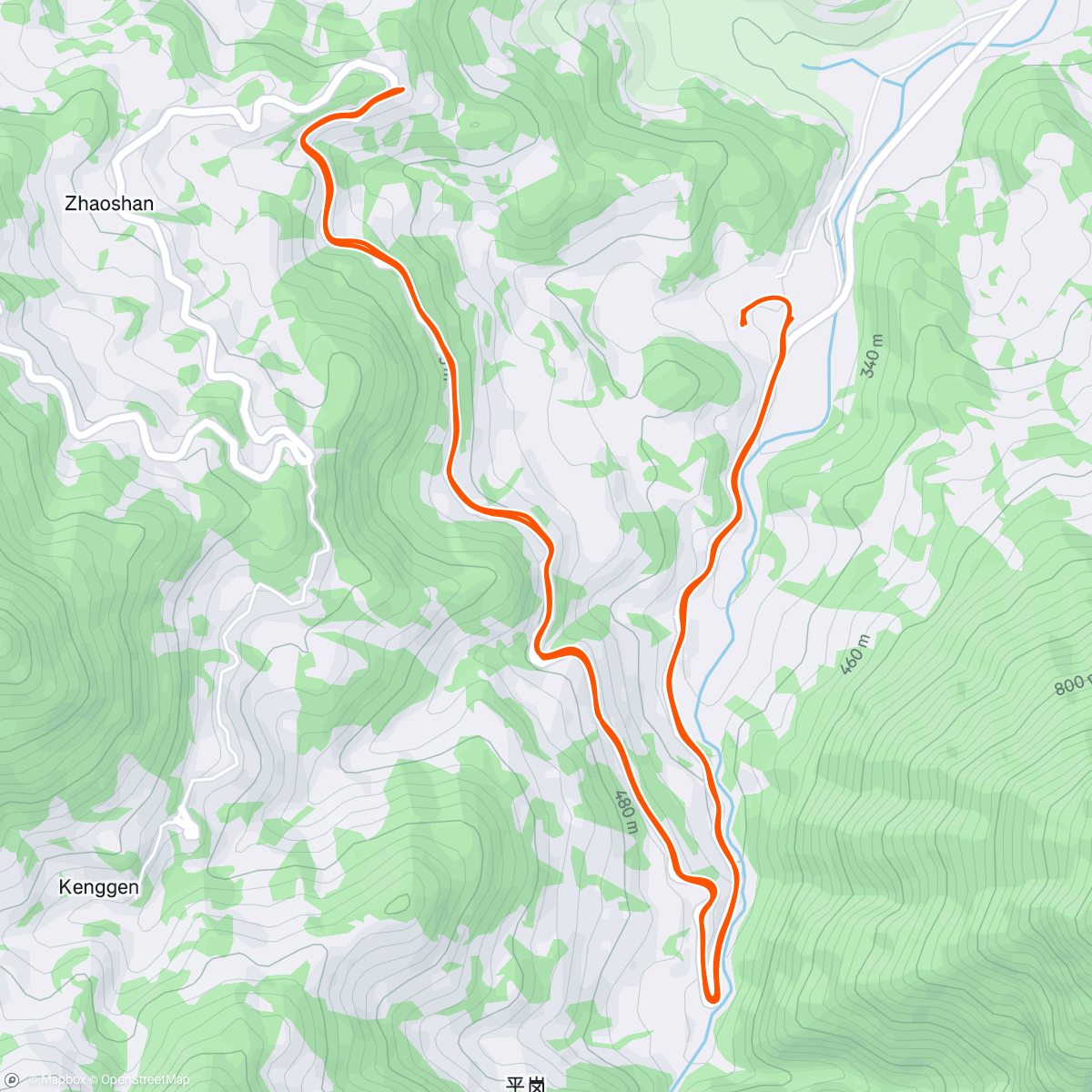 Map of the activity, 云和梯田