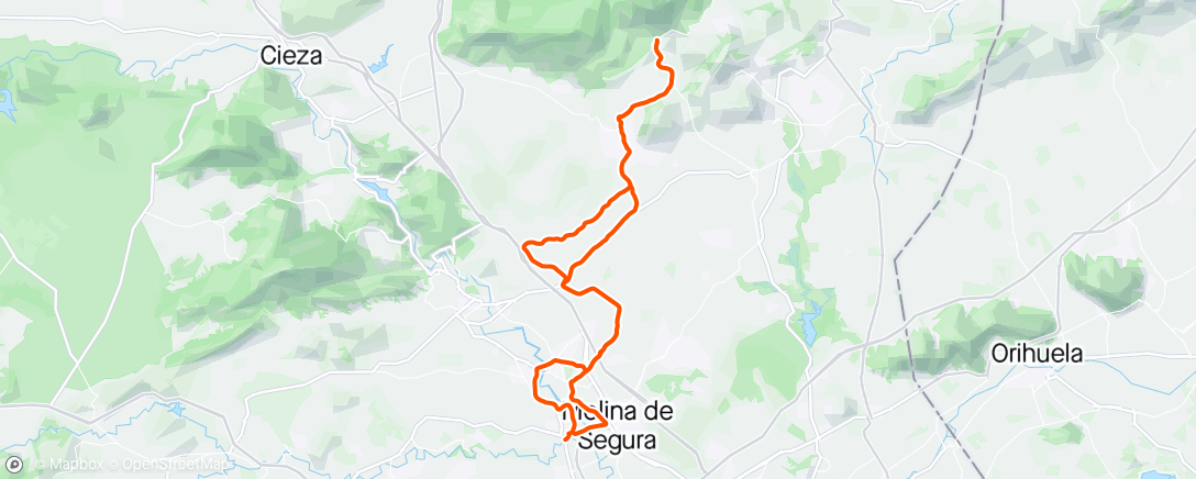 Map of the activity, Un poco de carretera