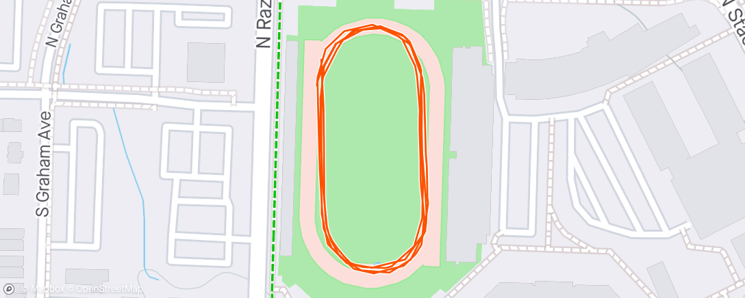 Mappa dell'attività 1500 Meter - Kept running to see if I could pr my mile.