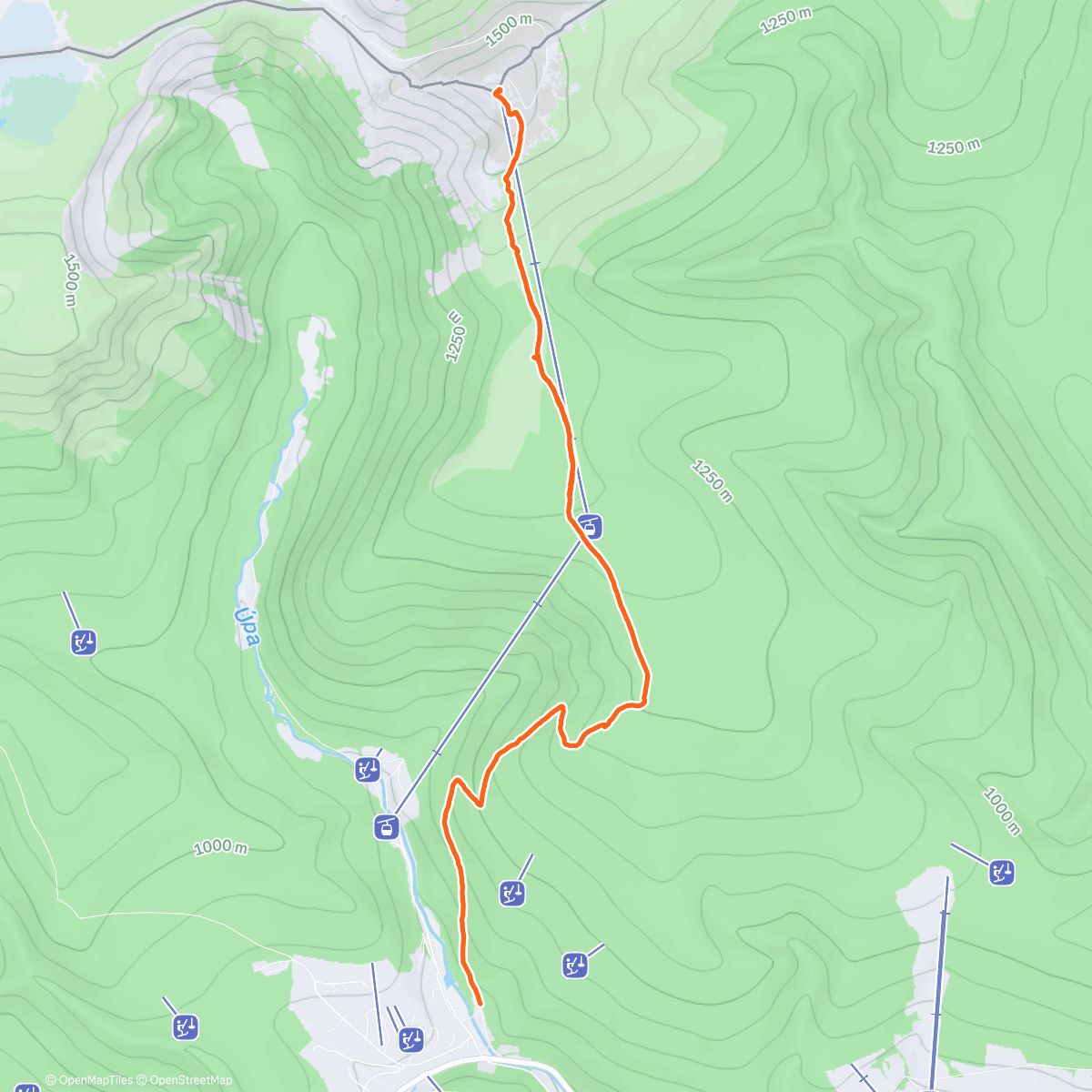 Карта физической активности (Winterwanderung auf die Schneekoppe ❄️)