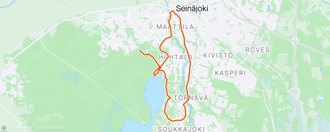 Map of the activity, PK vaunulenkki