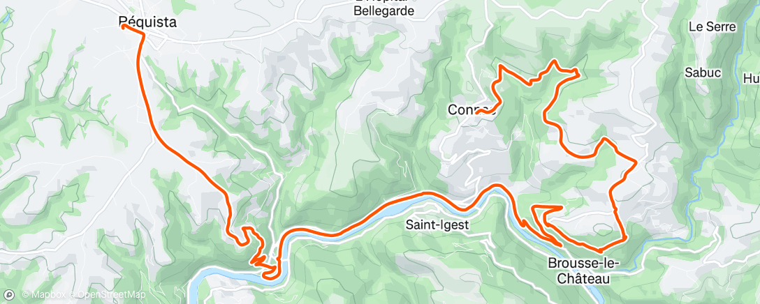 Carte de l'activité