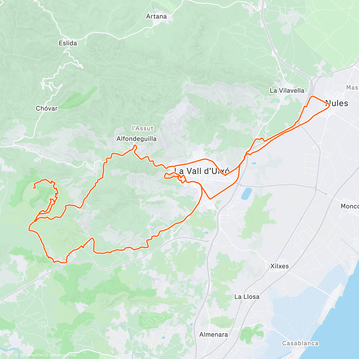 Map of the activity, Tradicions Valleres