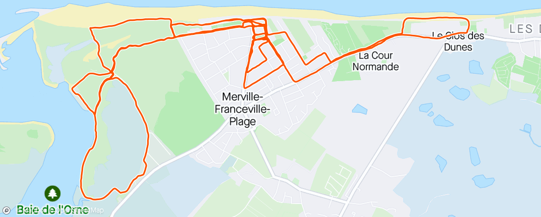 Map of the activity, Prépa Ronde des Douaniers - Semaine 4 - Séance 4 - SL 2h10