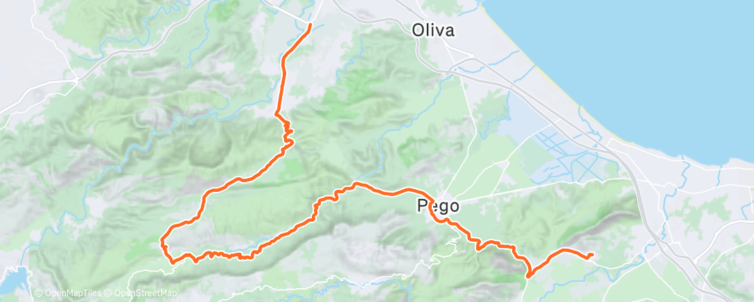 Map of the activity, Pff … when your Wahoo dies 🪫