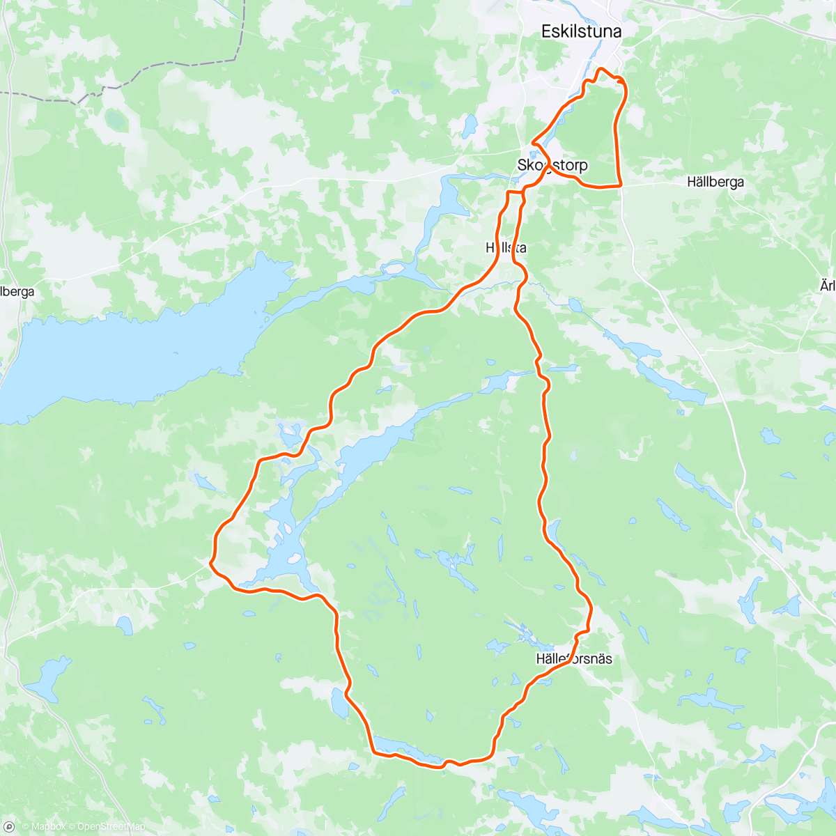 Map of the activity, Sommar ride