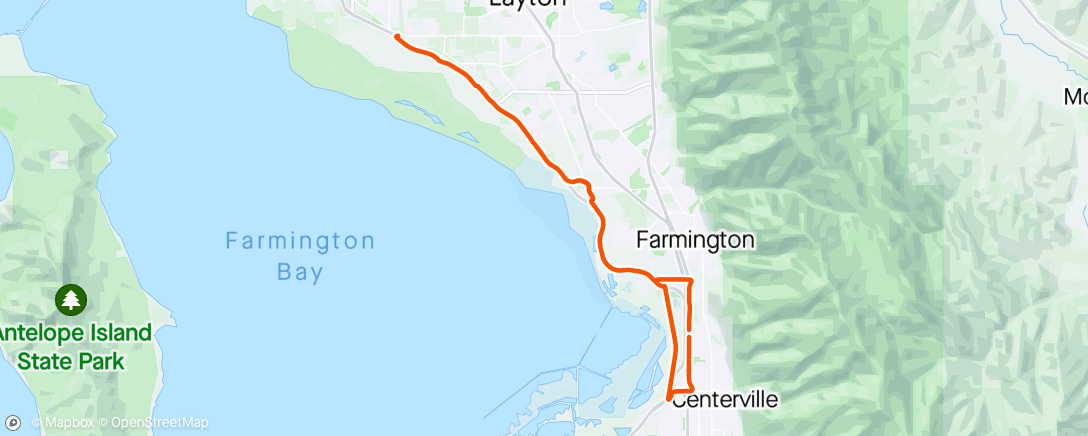 Map of the activity, Davis Corridor Trail with Braden