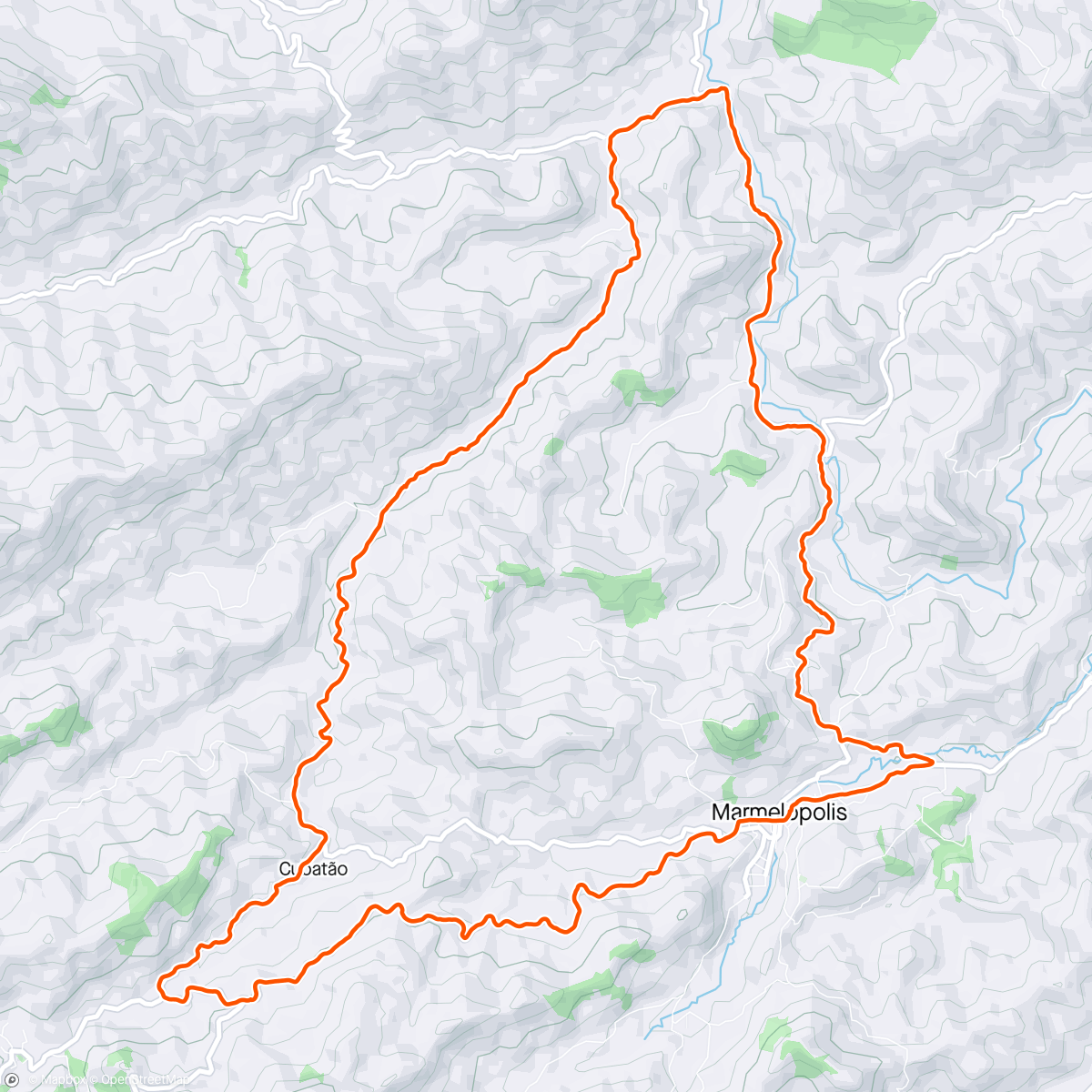 Map of the activity, 6° Passeio Ciclístico de Marmelópolis