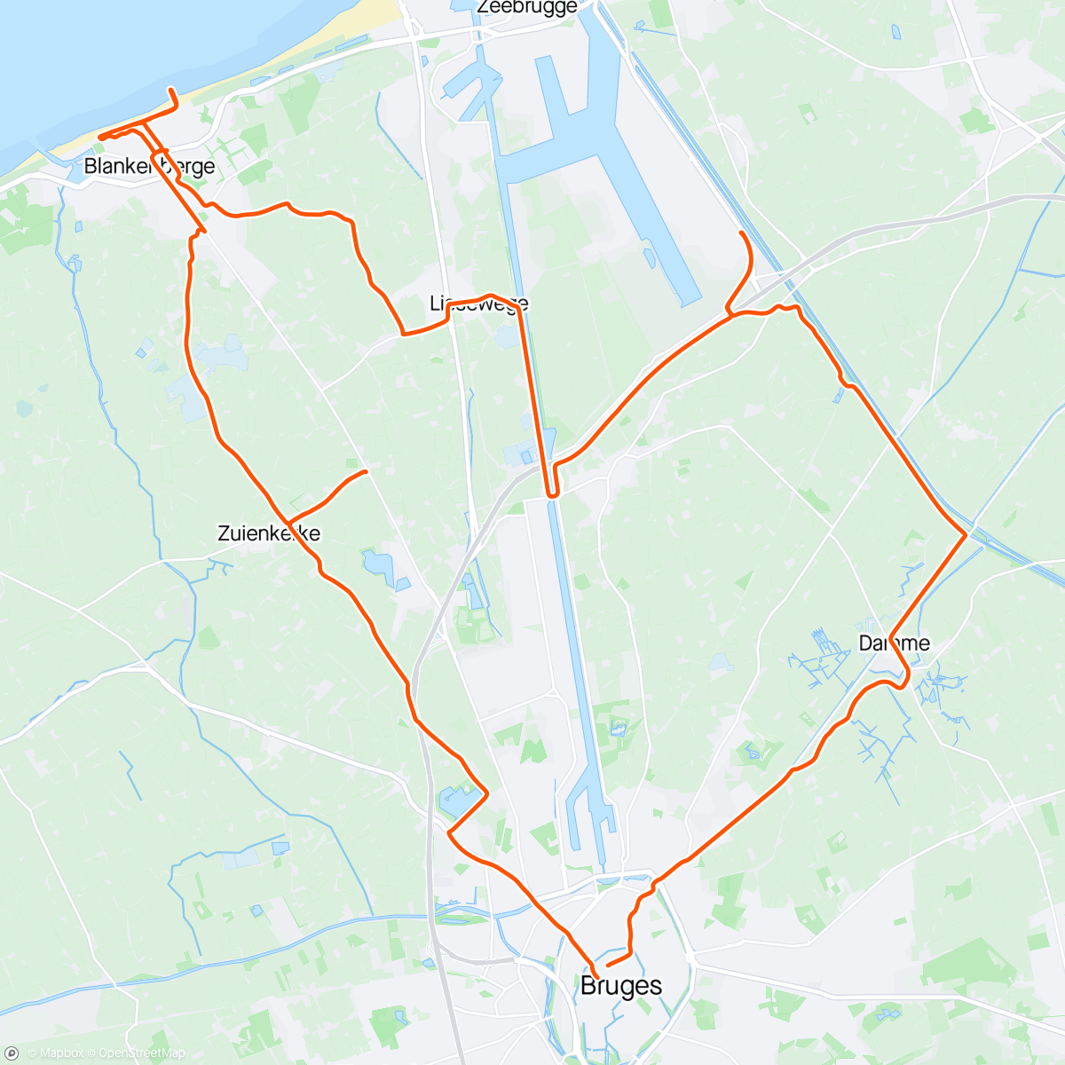 Carte de l'activité Tour Belgique