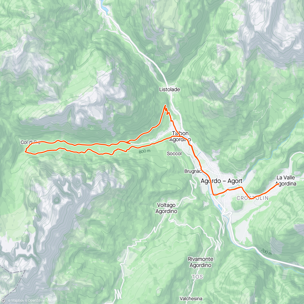 活动地图，Giro pomeridiano Gravel #concatour