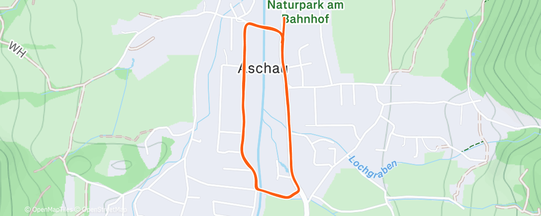 Map of the activity, Vorsilvesterlauf Aschau