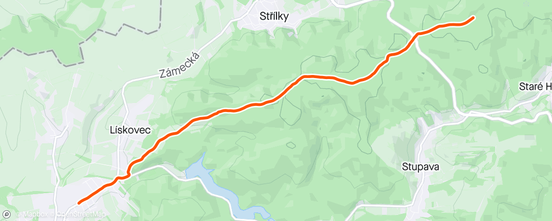 Map of the activity, Afternoon Hike