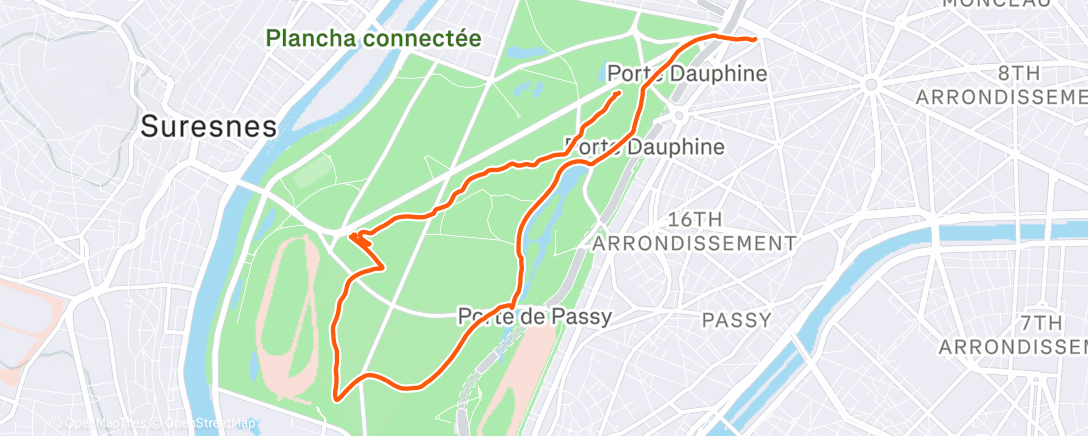 Карта физической активности (Lunch Mountain Bike Ride)