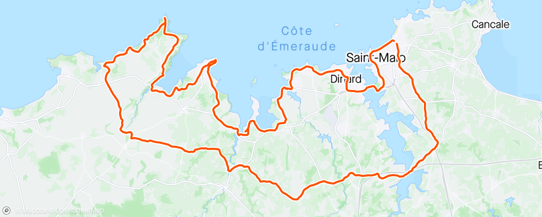 Mapa de la actividad, Cap Fréhel