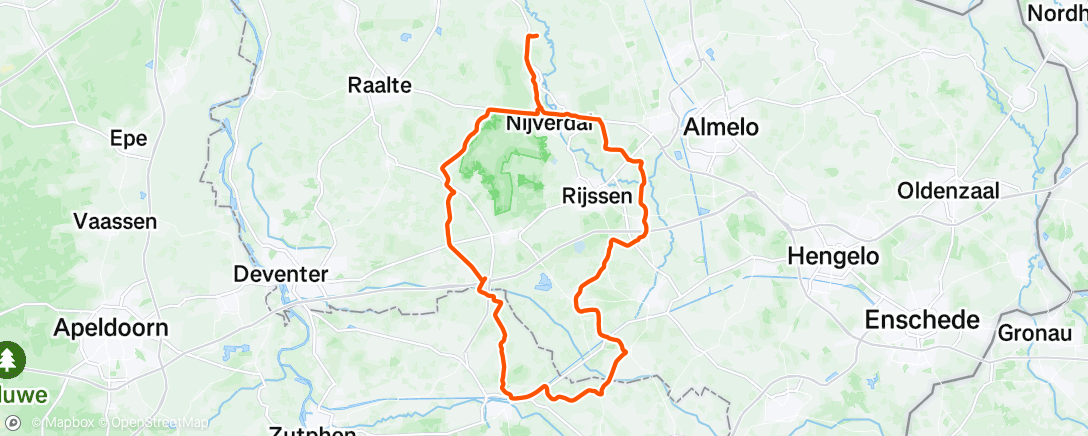 Map of the activity, Middagrit