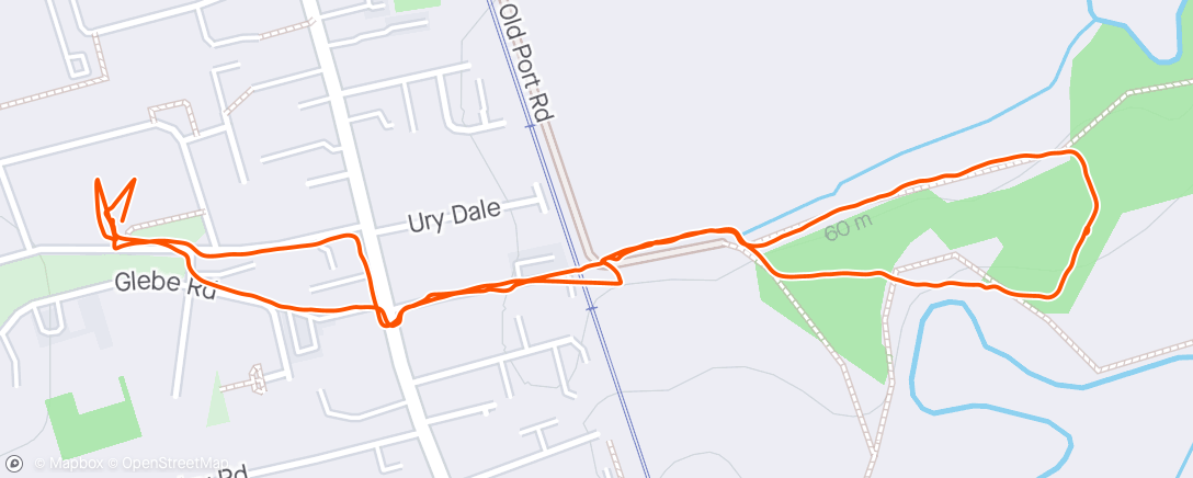 Map of the activity, Morning Walk