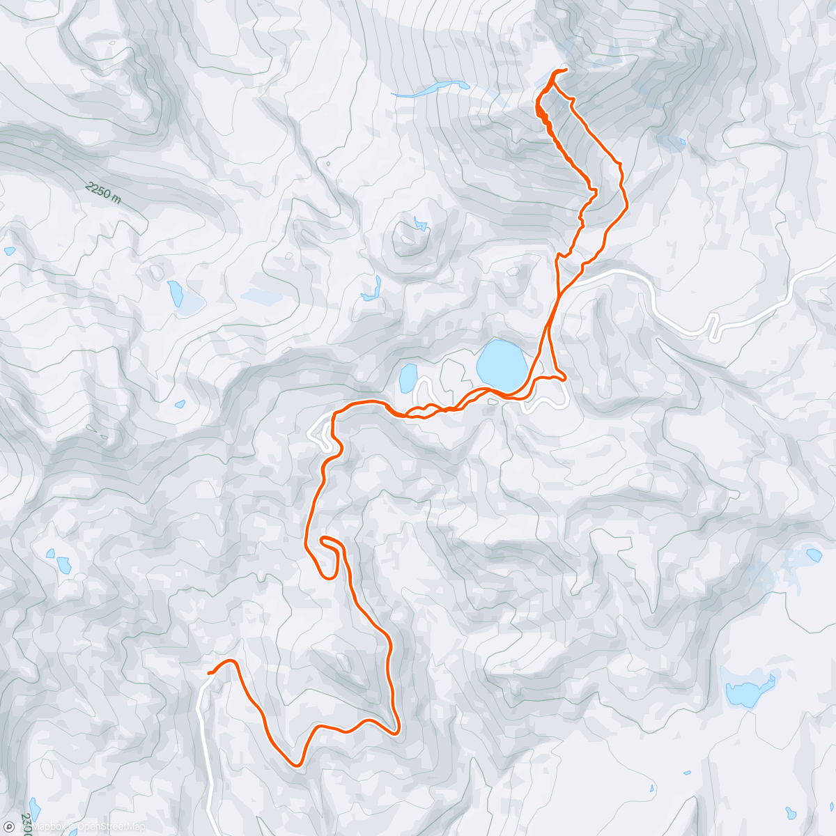 Map of the activity, Bike to Ski Lassen