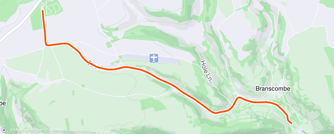 Map of the activity, Morning Run