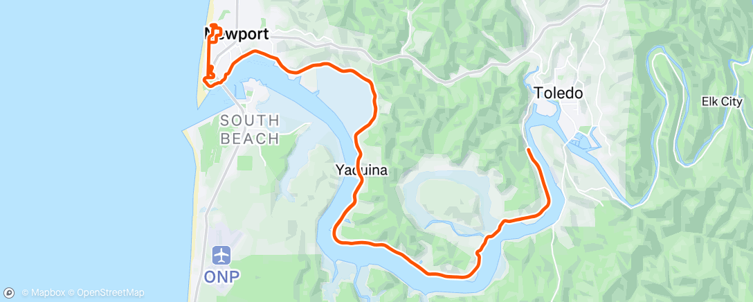 Map of the activity, Morning Run