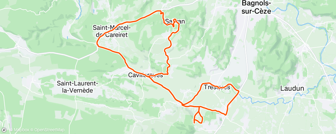 Mappa dell'attività Sortie vélo le midi