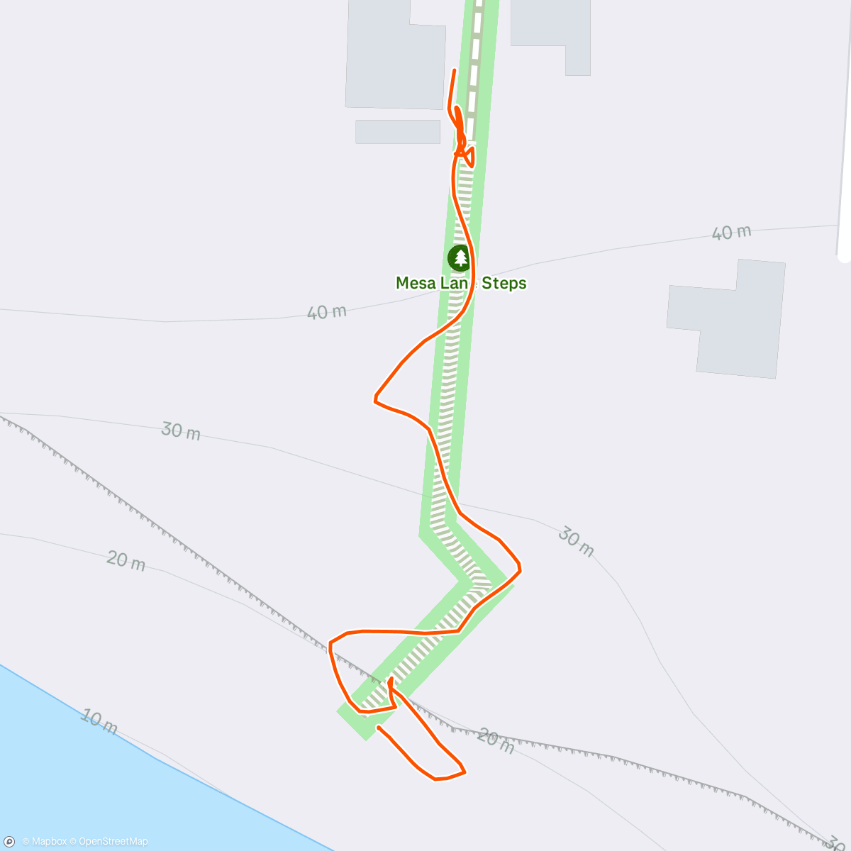Map of the activity, Stairs