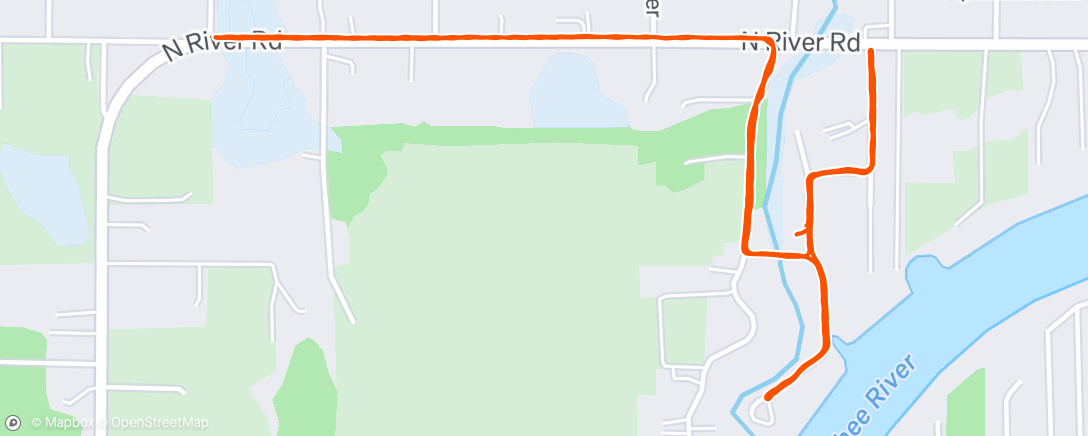 Map of the activity, Morning Run