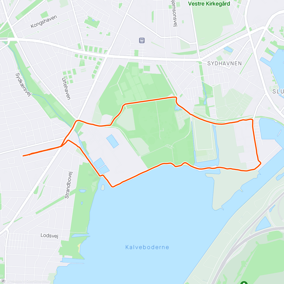 Karte der Aktivität „Easy Marathon Recovery Run - 400+ km in April”