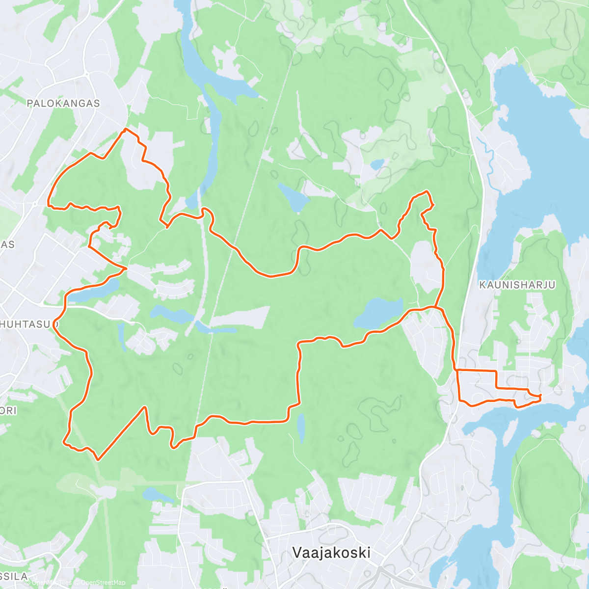 Map of the activity, Aurinkoisia polkuja