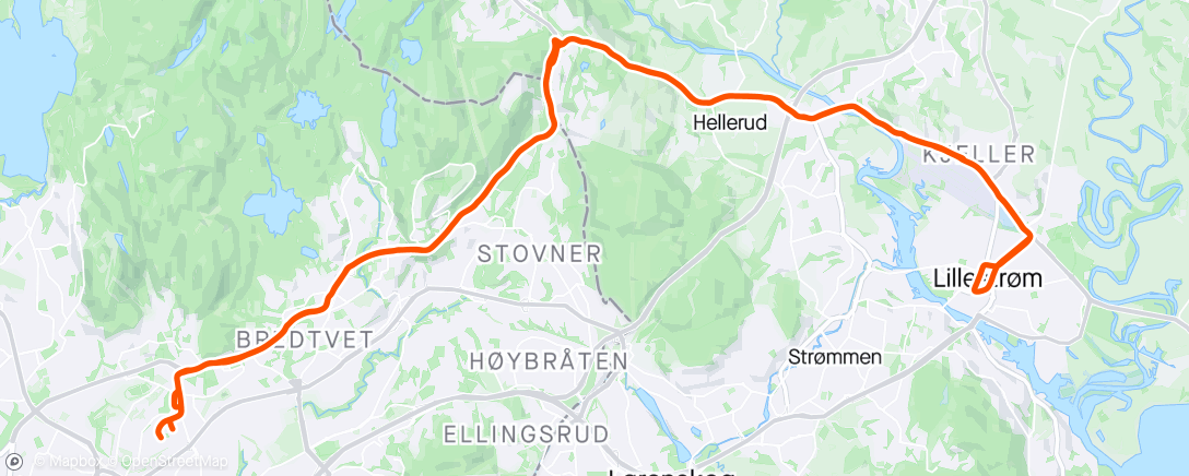 Mapa de la actividad (Lillestrøm)