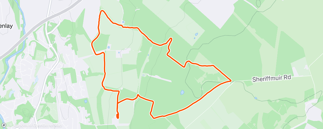 Map of the activity, Morning Trail Run