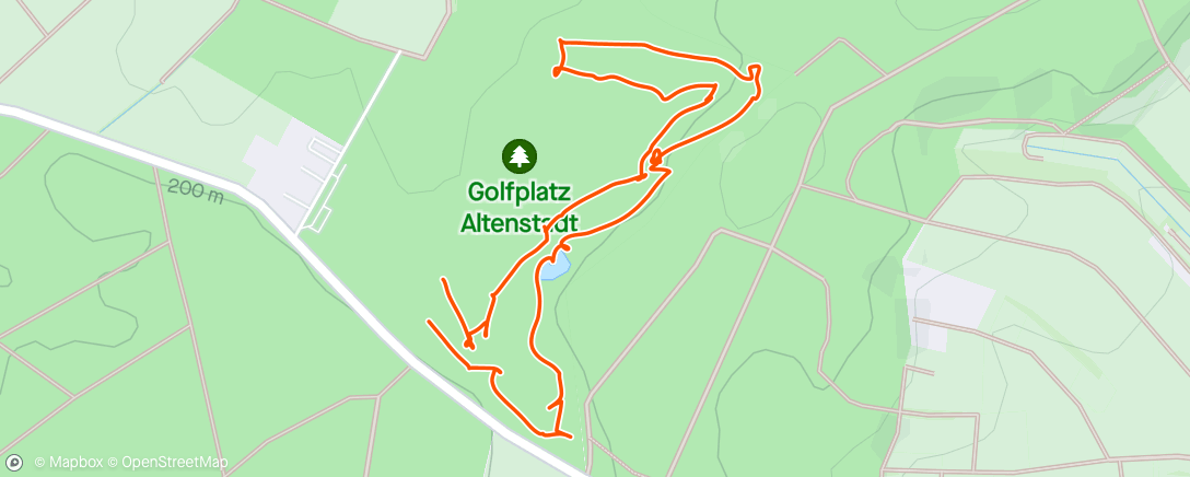 Map of the activity, Golf zur Mittagszeit