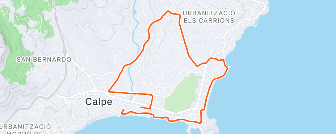 アクティビティ「Morning Run」の地図