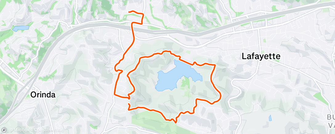 Map of the activity, Morning Hike
