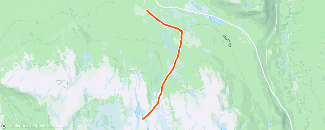 Map of the activity, Rolig tur t Grønfjell