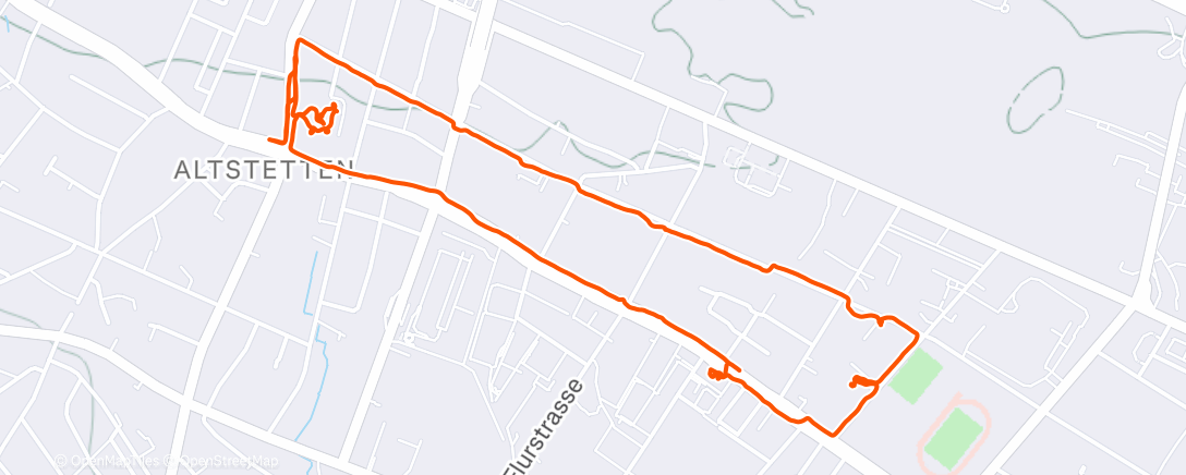 Map of the activity, Spaziergang am Nachmittag