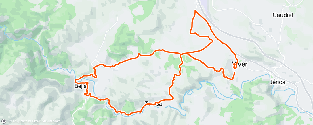 Map of the activity, Bicicleta por la mañana