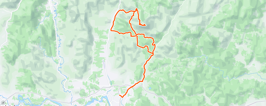 Mapa da atividade, Pedalada de bicicleta elétrica matinal