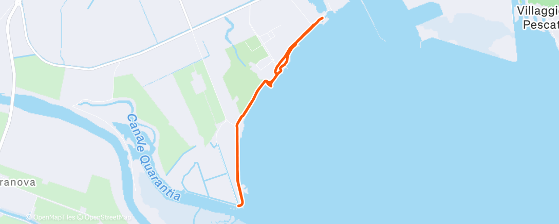 Карта физической активности (Sunset birdwatching run)