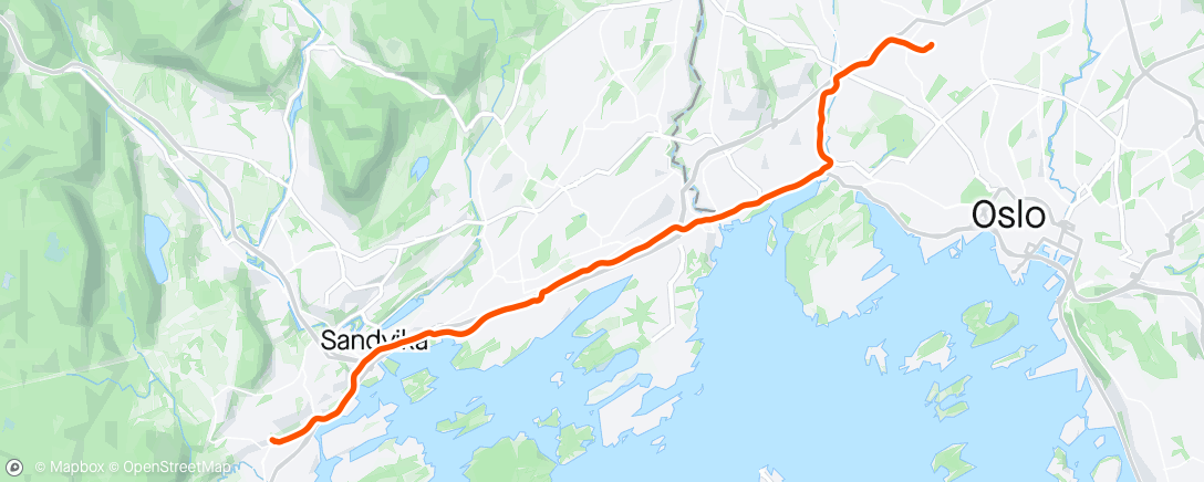 Mapa de la actividad, Evening Mountain Bike Ride