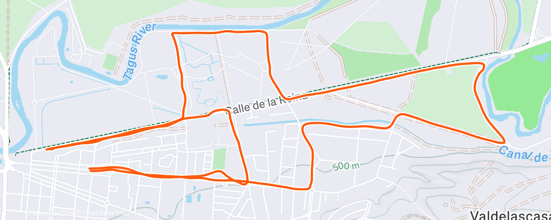 Map of the activity, 41 Carrera Popular Villa de Aranjuez