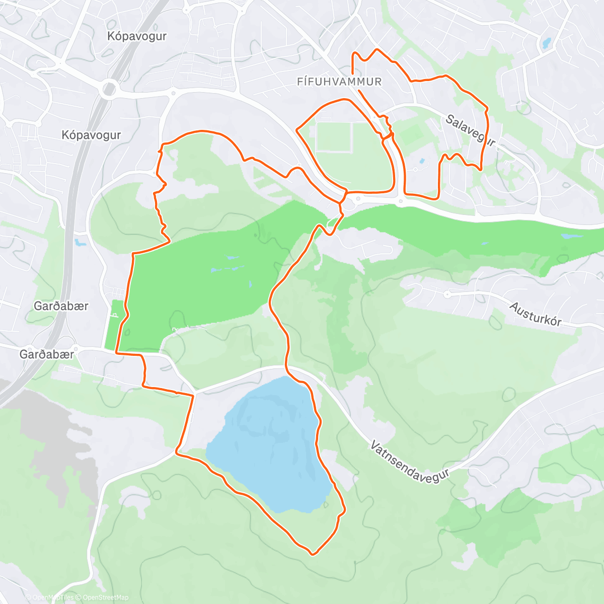 Map of the activity, Blautt.