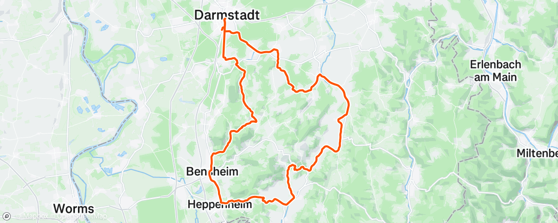 Map of the activity, Morning Ride
